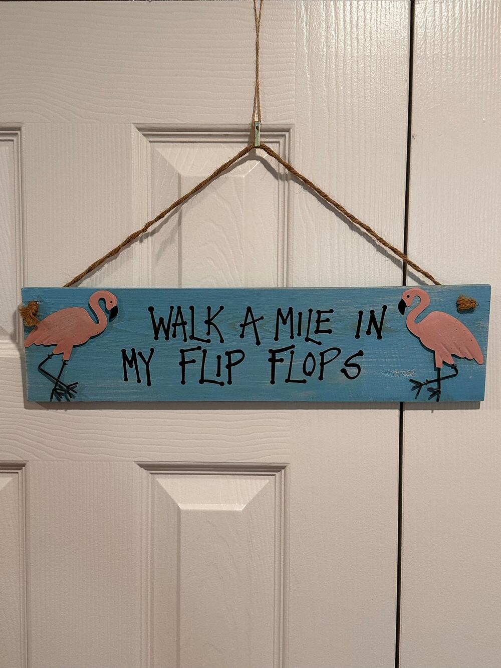 Ohio Wholesale Wooden Wall Sign Walk A Mile In My Flip Flops Flamingo Beach